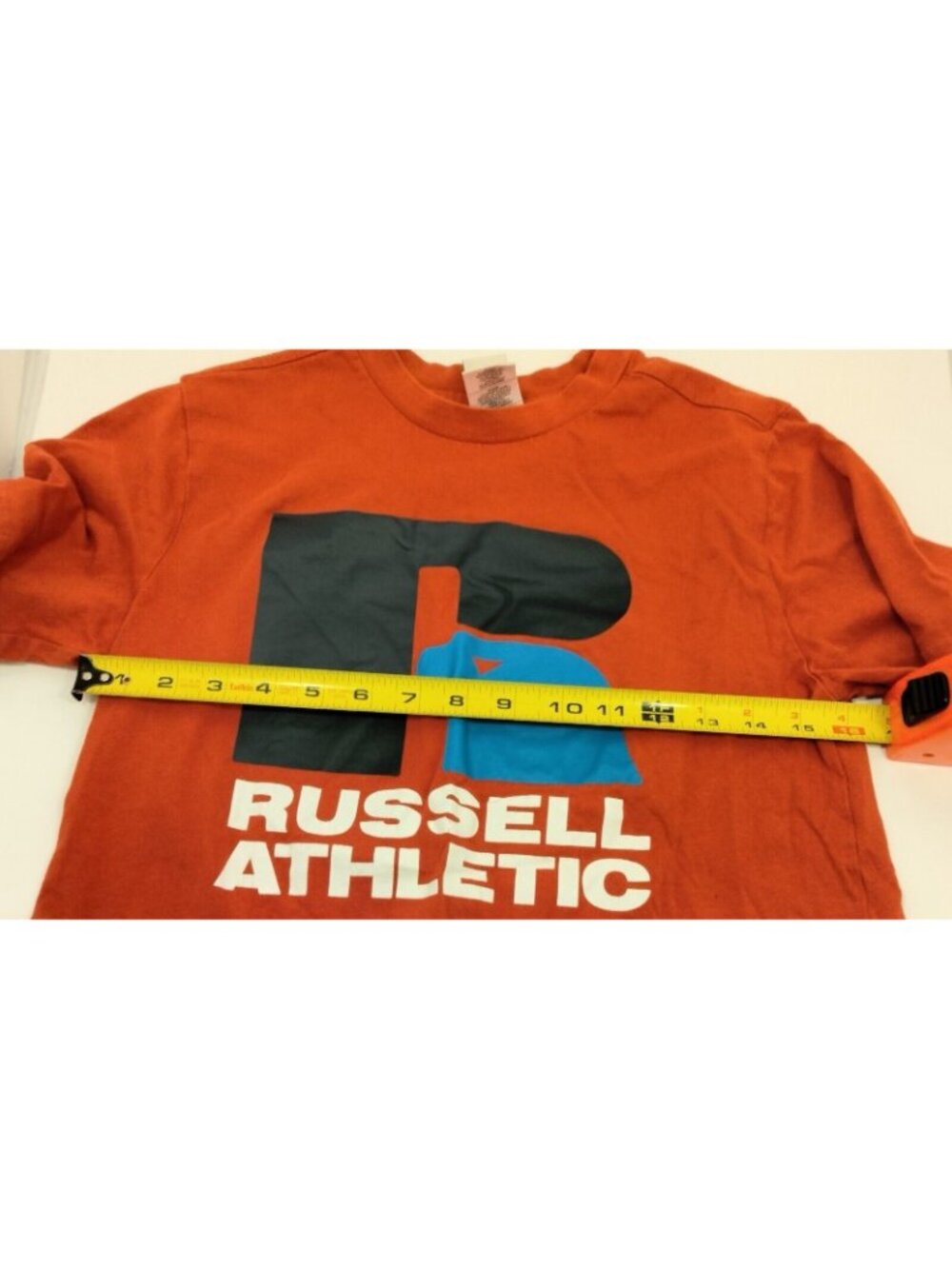 Russell Athletic Womens Crop Graphic T-Shirt Red XS Small - Picture 4 of 6